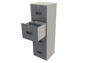 3D office filing cabinet