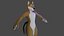 Cartoon Wolf kostenlos Kostenloses Low-Poly-3D-Modell