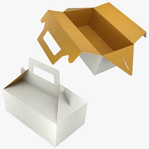 Food Box 02 Set 3D model