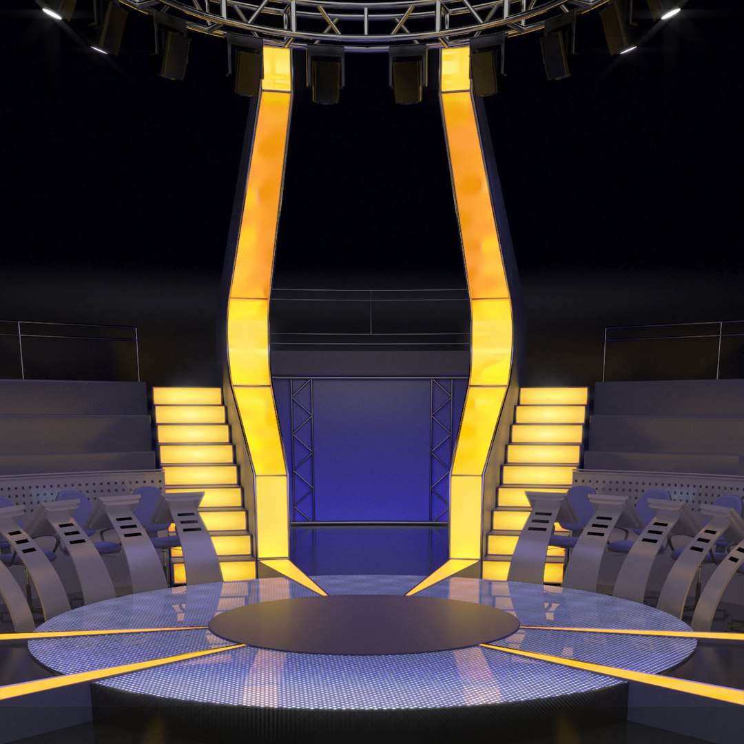 Millionaire TV Studio Classic Set Modelo 3D TurboSquid 1923242