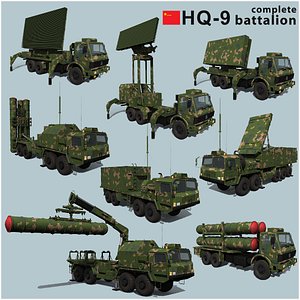 HQ-9 battalion 3D model