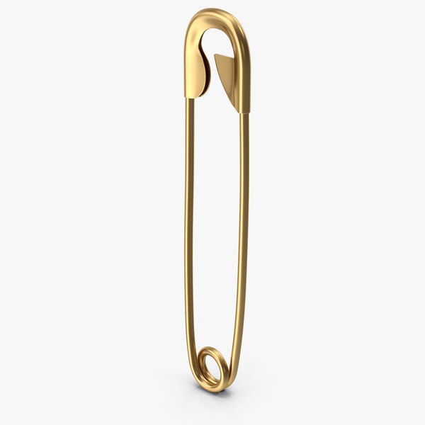 3D model Gold Safety Pin