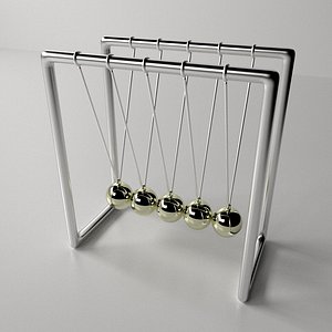 newton cradle 3d model