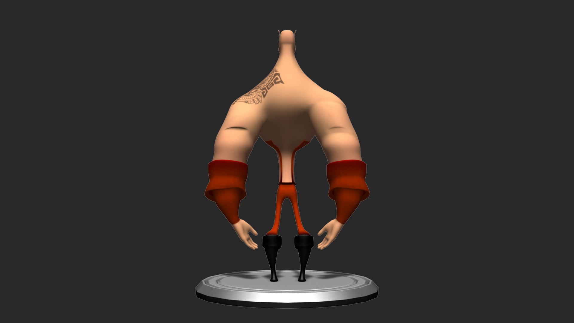 Cartoon bodybuilder character 3D - TurboSquid 1830661