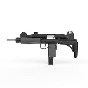 3D uzi weapon model