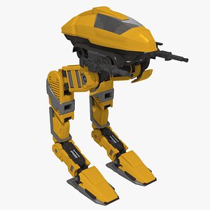 walker futuristic armor 3d model