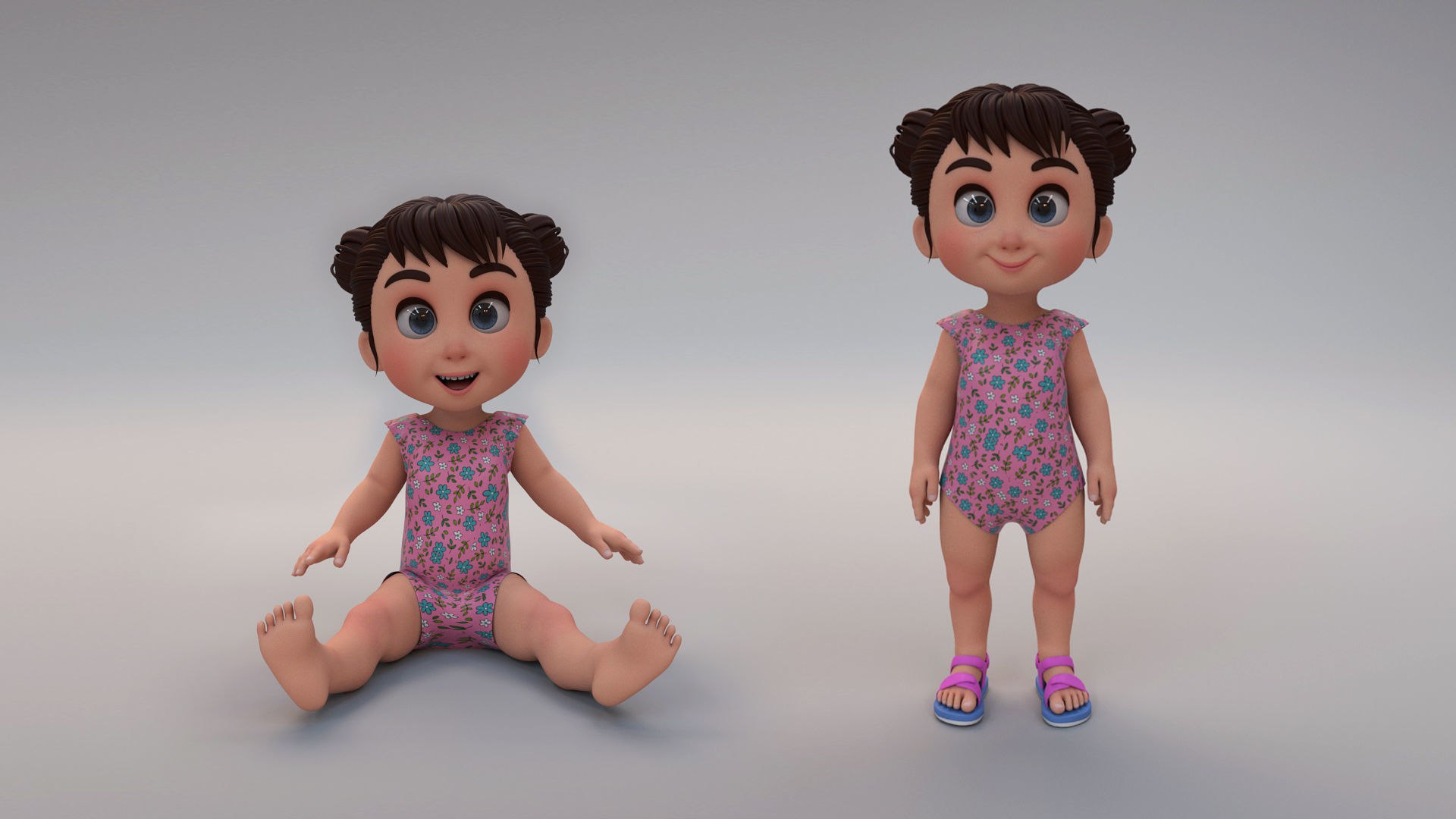 Baby Girl model - TurboSquid 2098723