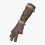 Medieval Long Fingerless Fantasy Gloves