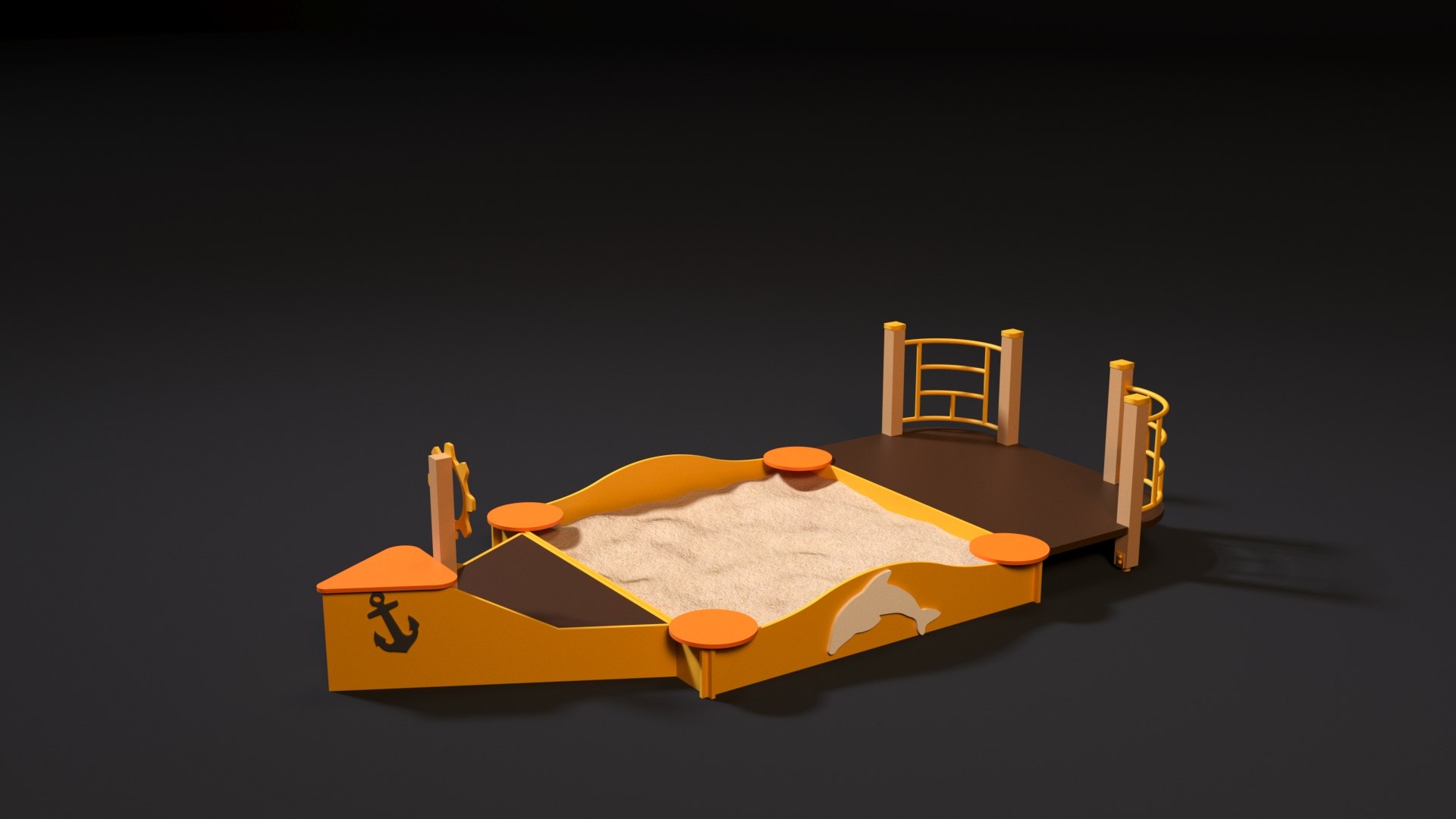 3D Sandbox Boat - TurboSquid 1777410