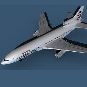 3D Lockheed L-1011-50 DragonAir model
