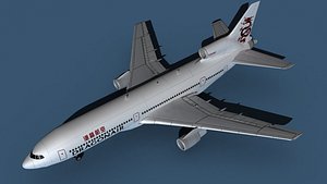 3D Lockheed L-1011-50 DragonAir model