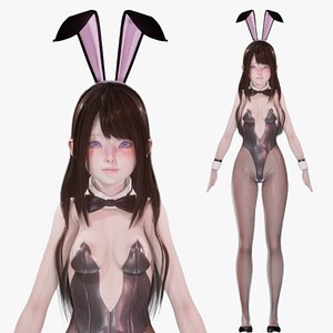 Bunny Girl - Realistic Female Character - Blender Eevee