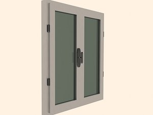 free classic window 3d model