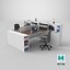 Office Work Station 3D Model