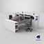 Office Work Station 3D Model