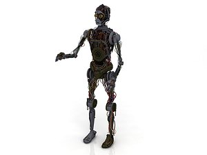 3D c3p0 c3po droid character model
