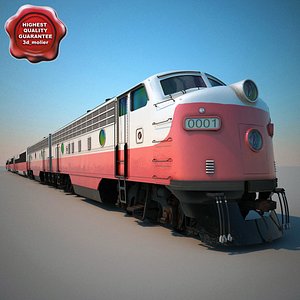 maya realistic passenger train v2