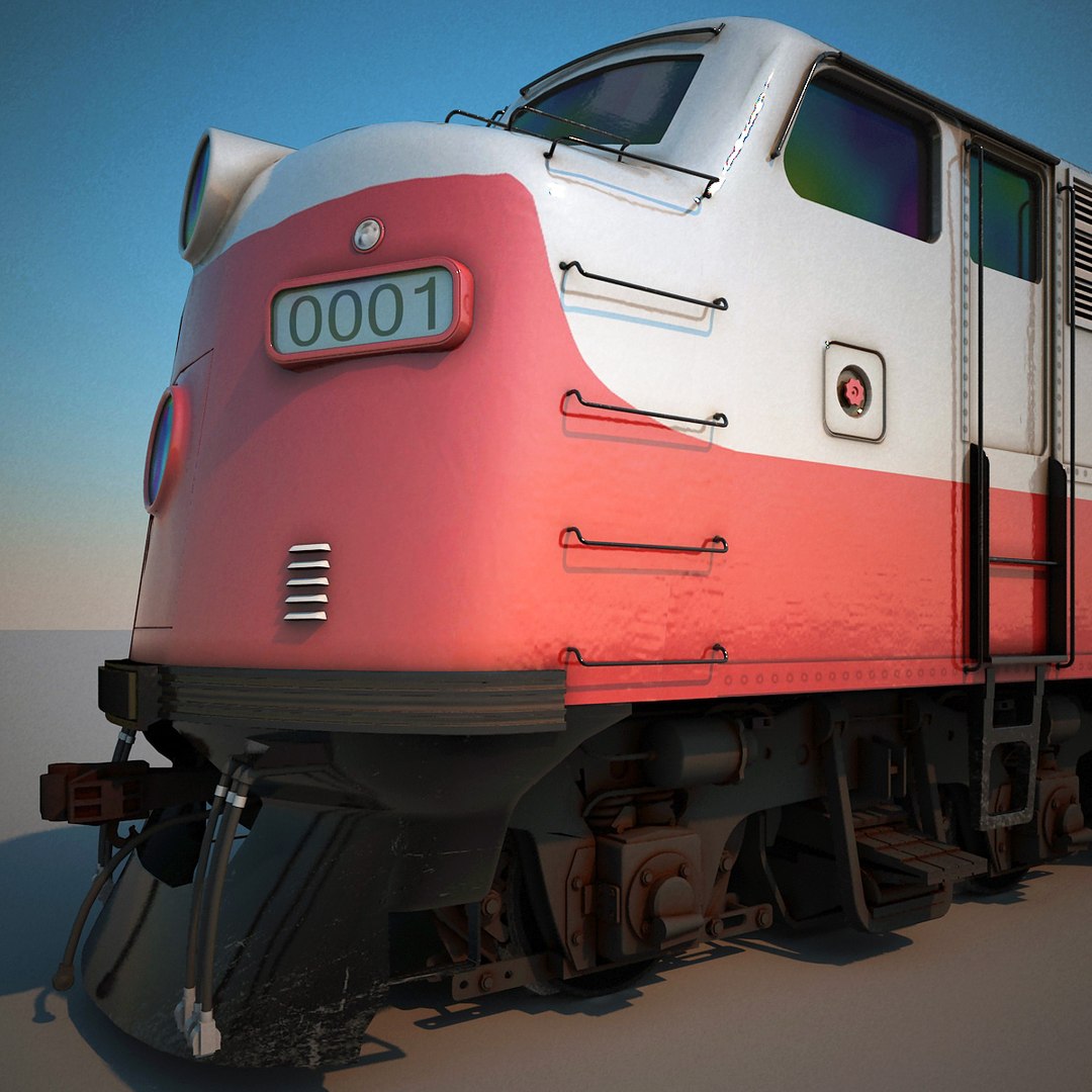 Maya Realistic Passenger Train V2