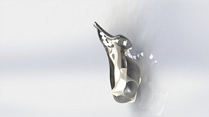 Blaster 2 laser futuristic 3D