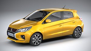 3D mitsubishi mirage 2020 model