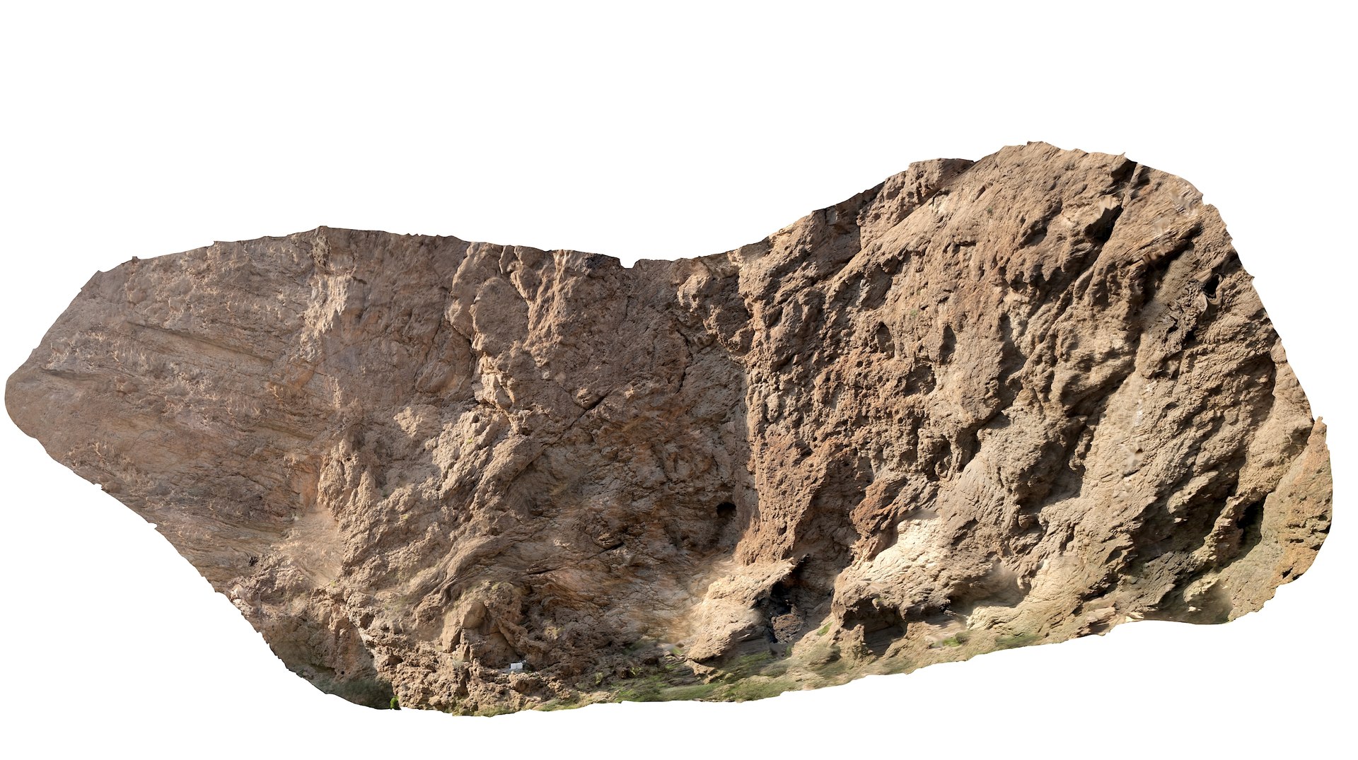 3D Rock Wall Model - TurboSquid 2200550