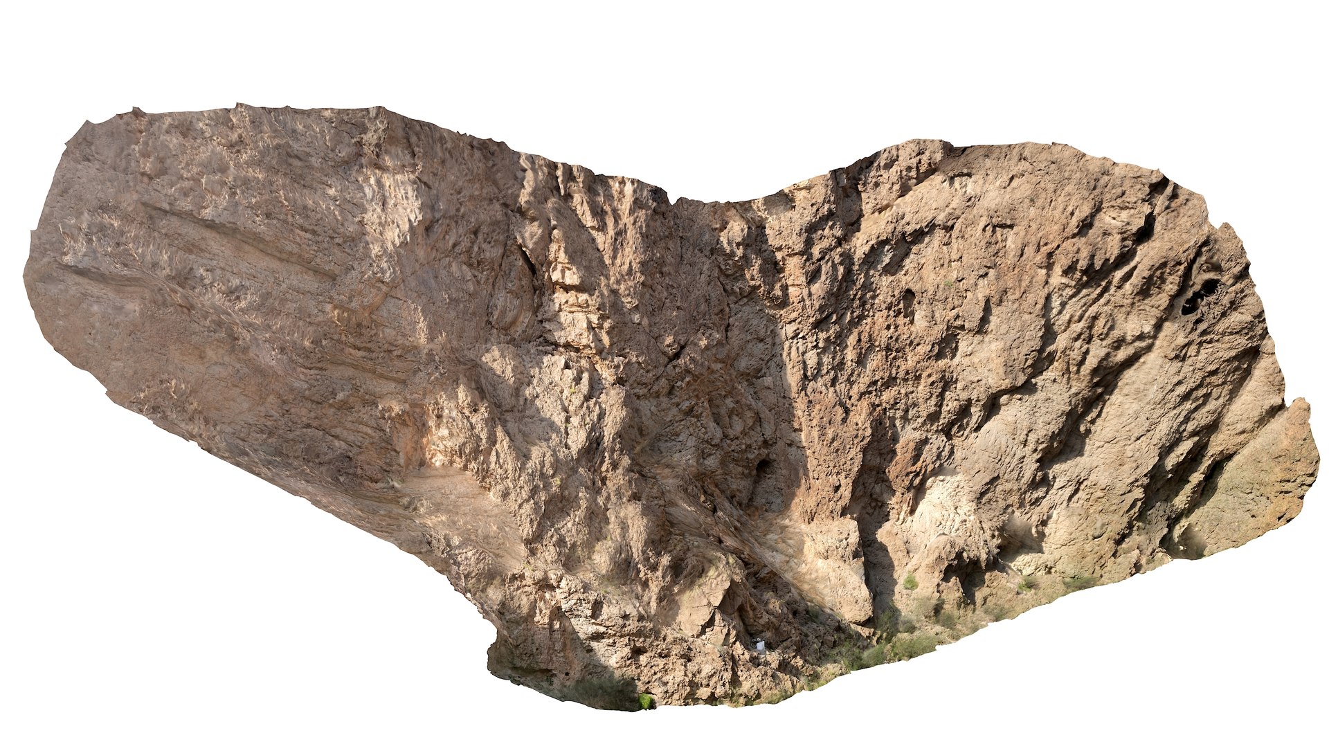 3D Rock Wall Model - TurboSquid 2200550