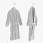 Bathrobe On Hanger And Hook