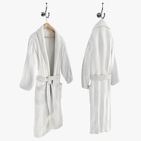 Bathrobe On Hanger And Hook