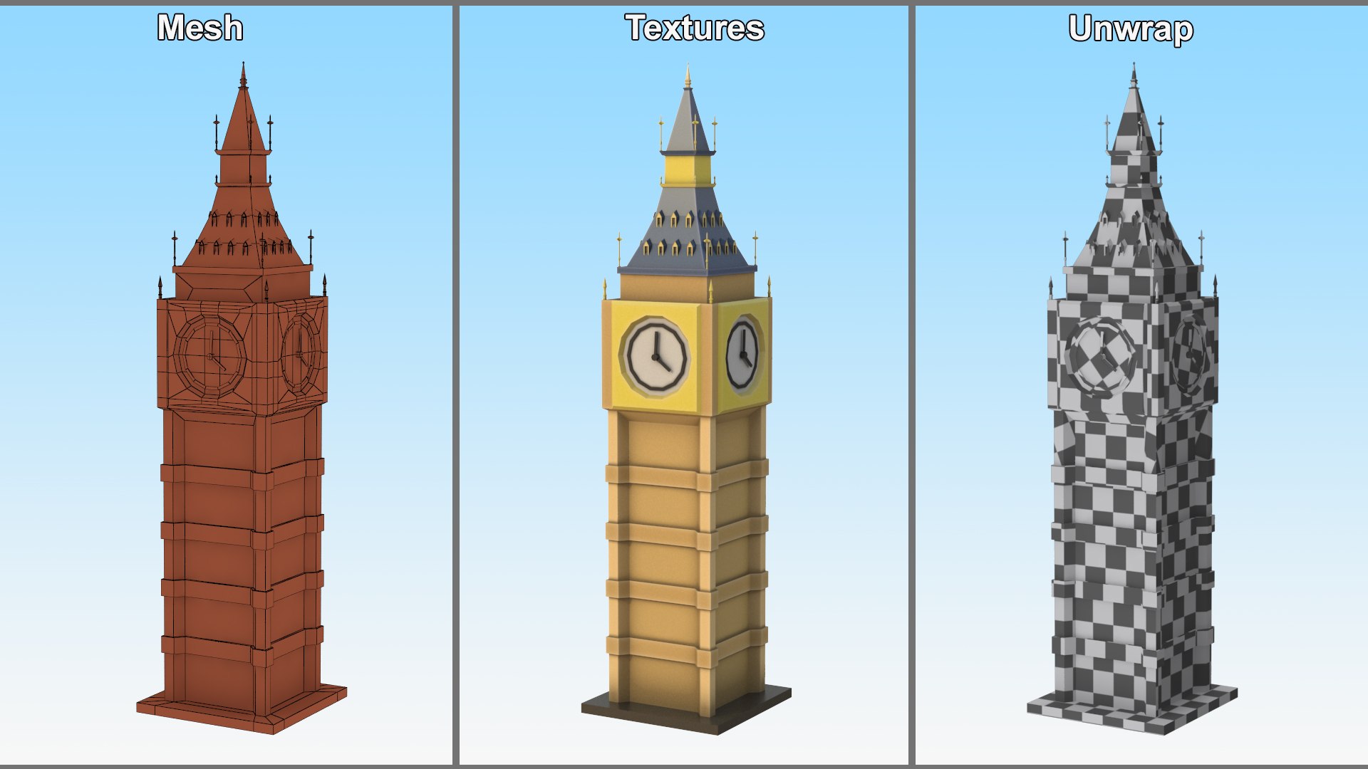 Low Poly Cartoon Big Ben Tower model https://p.turbosquid.com/ts-thumb/gy/mz6hwB/2y/low_poly_cartoon_big_ben_tower_012/jpg/1743107101/1920x1080/fit_q87/a9df7aea2f9bec71f2f9c2c123207d04ccdc07d8/low_poly_cartoon_big_ben_tower_012.jpg