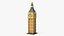 Low Poly Cartoon Big Ben Tower