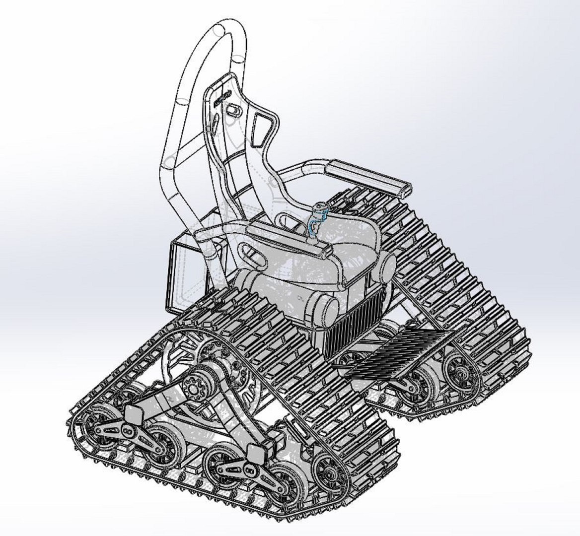 Tank chair tankchair 3D model - TurboSquid 1633450