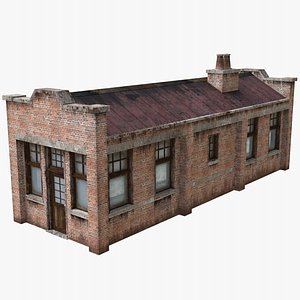 3D Old Industrial Building model