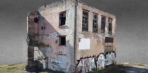 brick ruined old 3D model