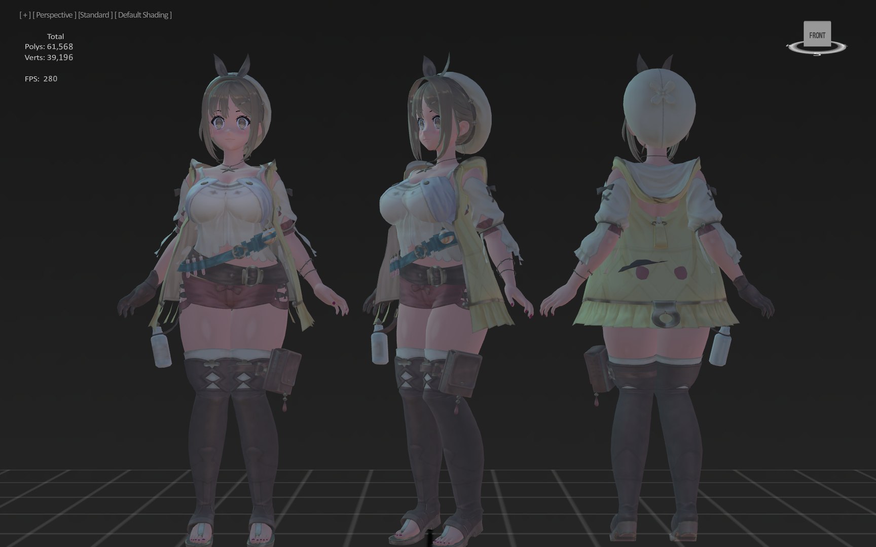 3D 3DsMax Biped Model StoutReisalin - TurboSquid 2275091