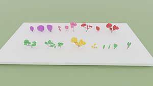 Low Poly Stylized Tree Pack