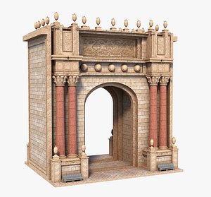 classic arch gate 3D model