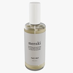 realistic meraki facial mist model