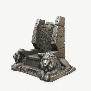 3D Lion Throne model