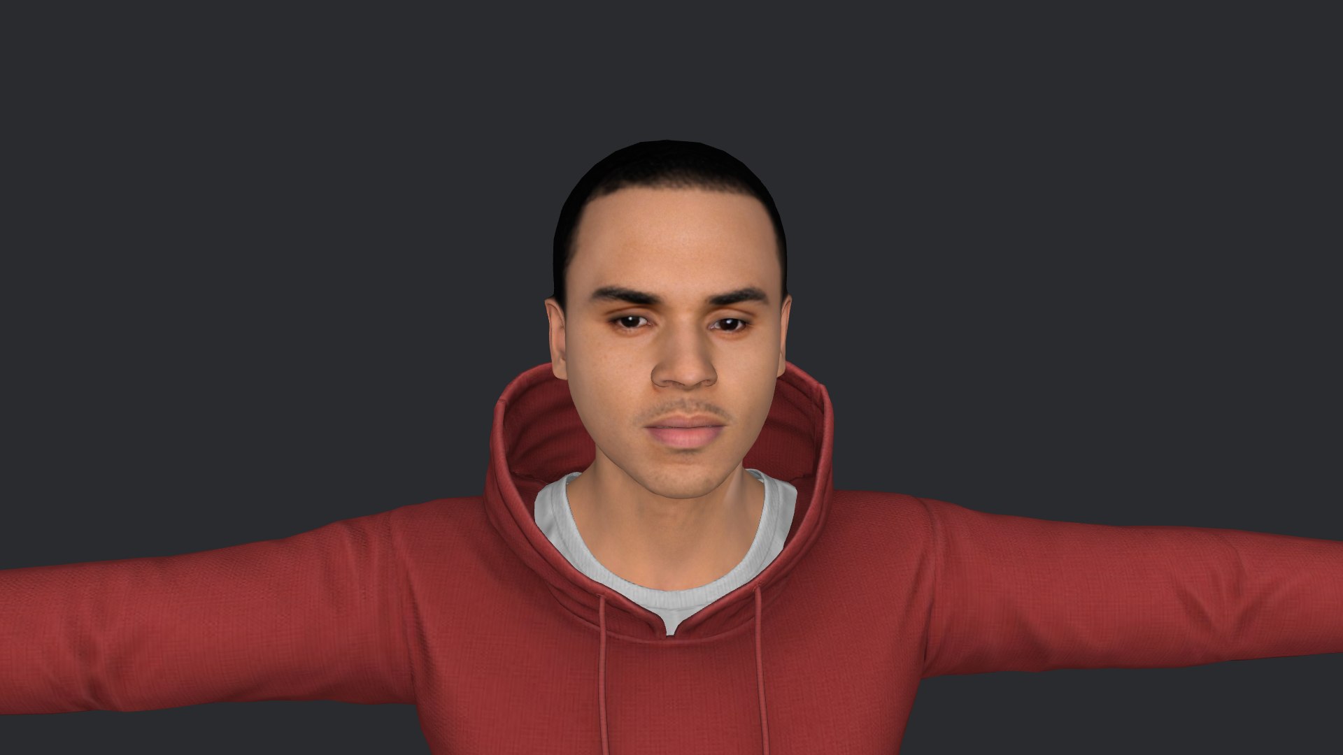Chris Brown Hyper Realistic Full Body Fully Rigged 3D Character 3D ...