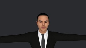 Chris Brown Hyper Realistic Full Body Fully Rigged 3D Character 3D model