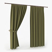 Classic Curtains with Tieback on Rod