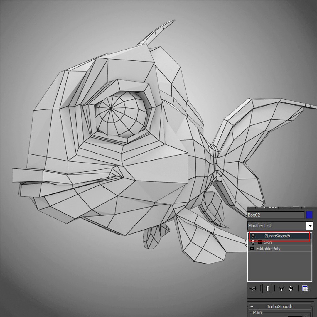 Cartoon Fish 3d Model
