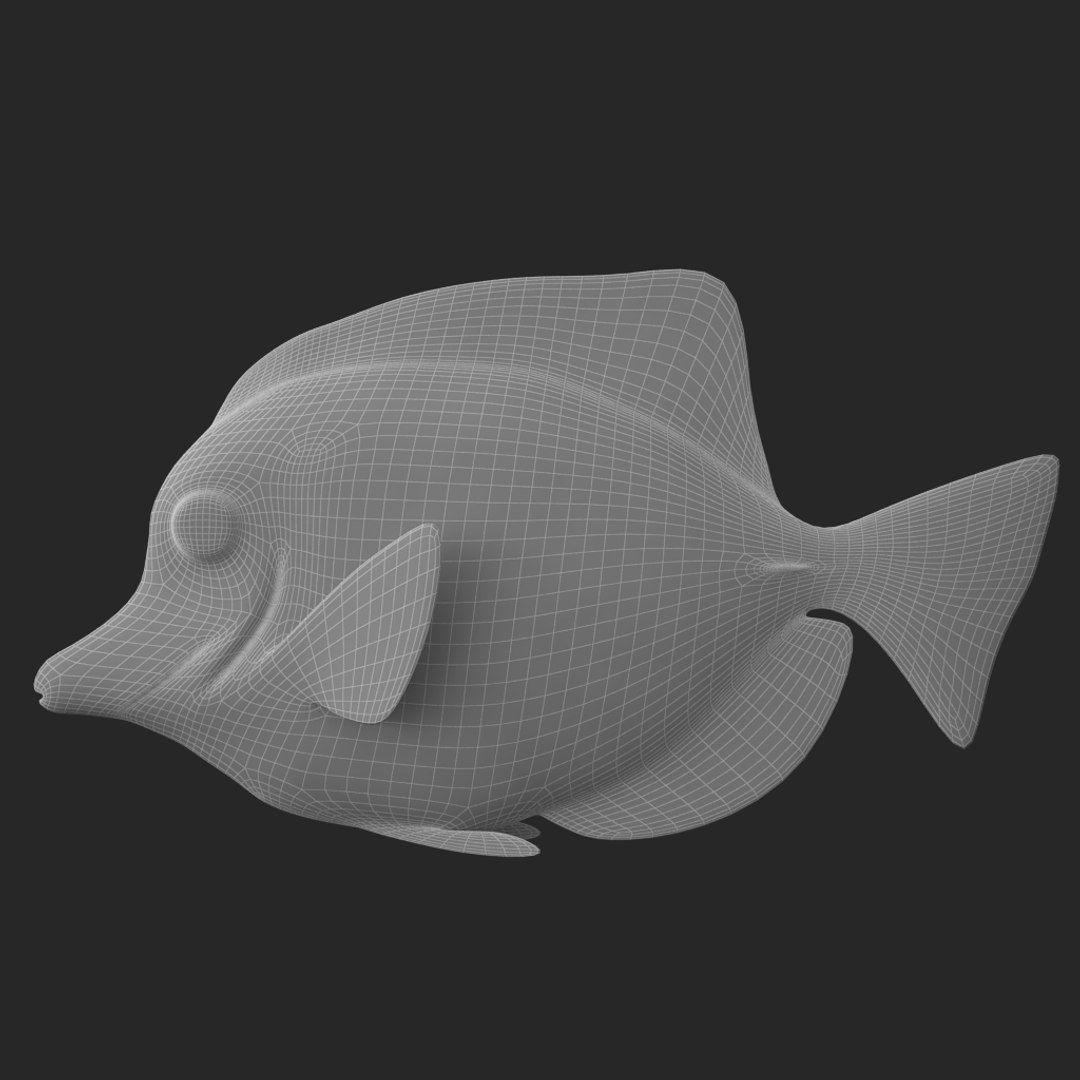 3D Yellow Tang - TurboSquid 1280908