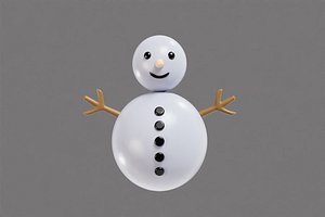 Snowman 3D model