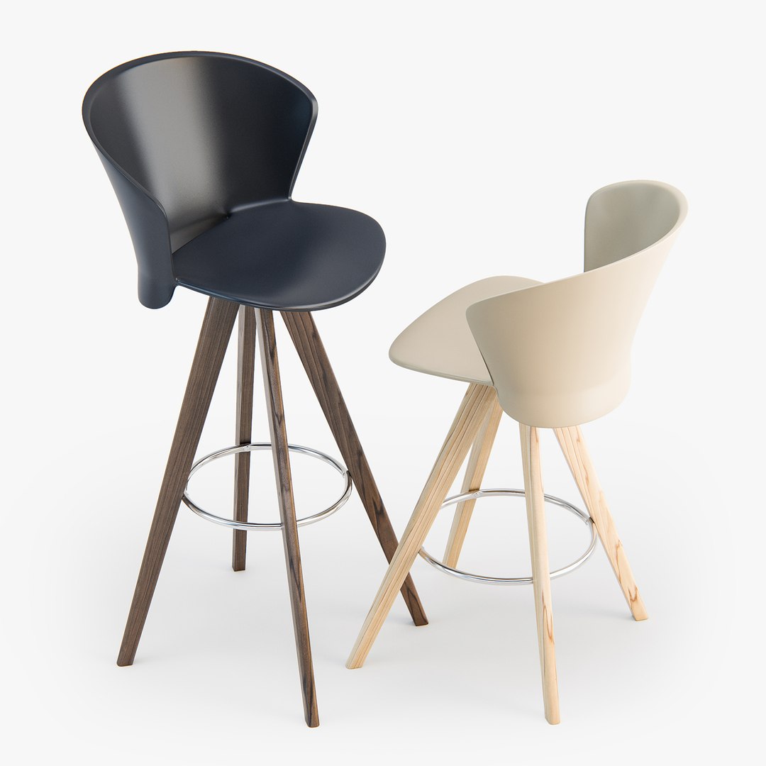 3D calligaris bahia w stool model TurboSquid 1171507