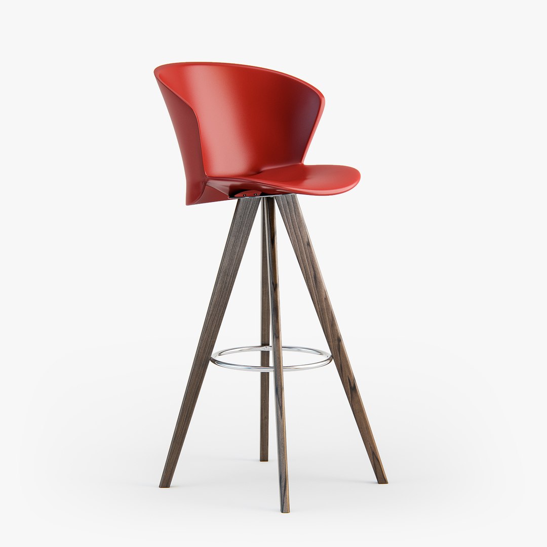 3D calligaris bahia w stool model TurboSquid 1171507
