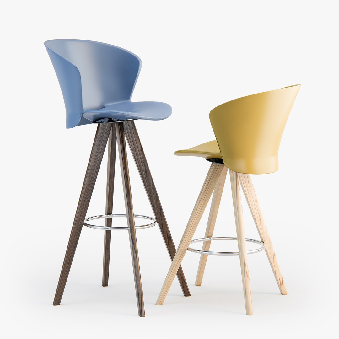 3D calligaris bahia w stool model TurboSquid 1171507