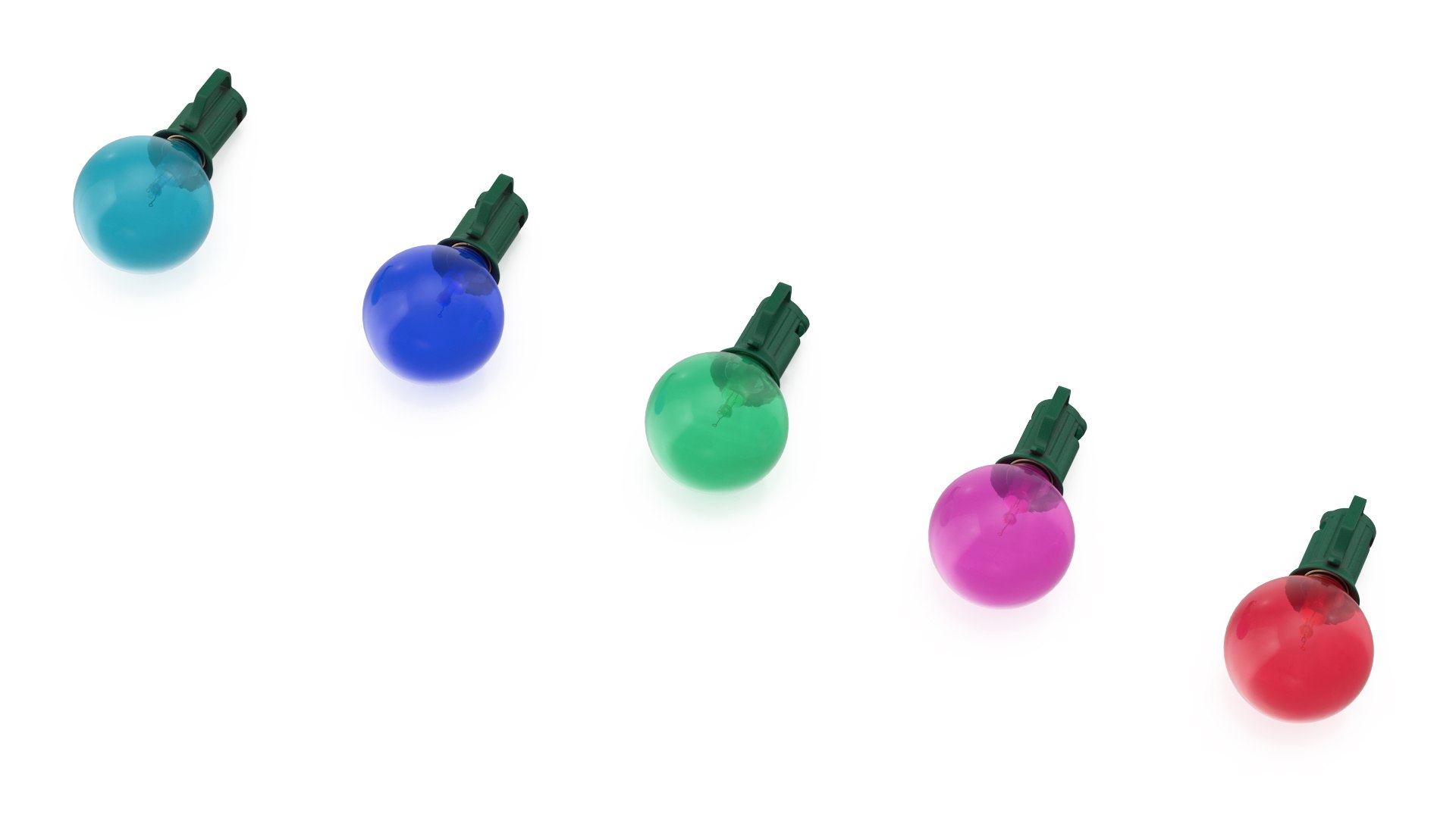 Colorful Outdoor Light Bulbs 3D model TurboSquid 1995748