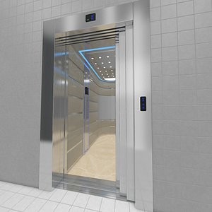 3D adjustable rigged elevator model