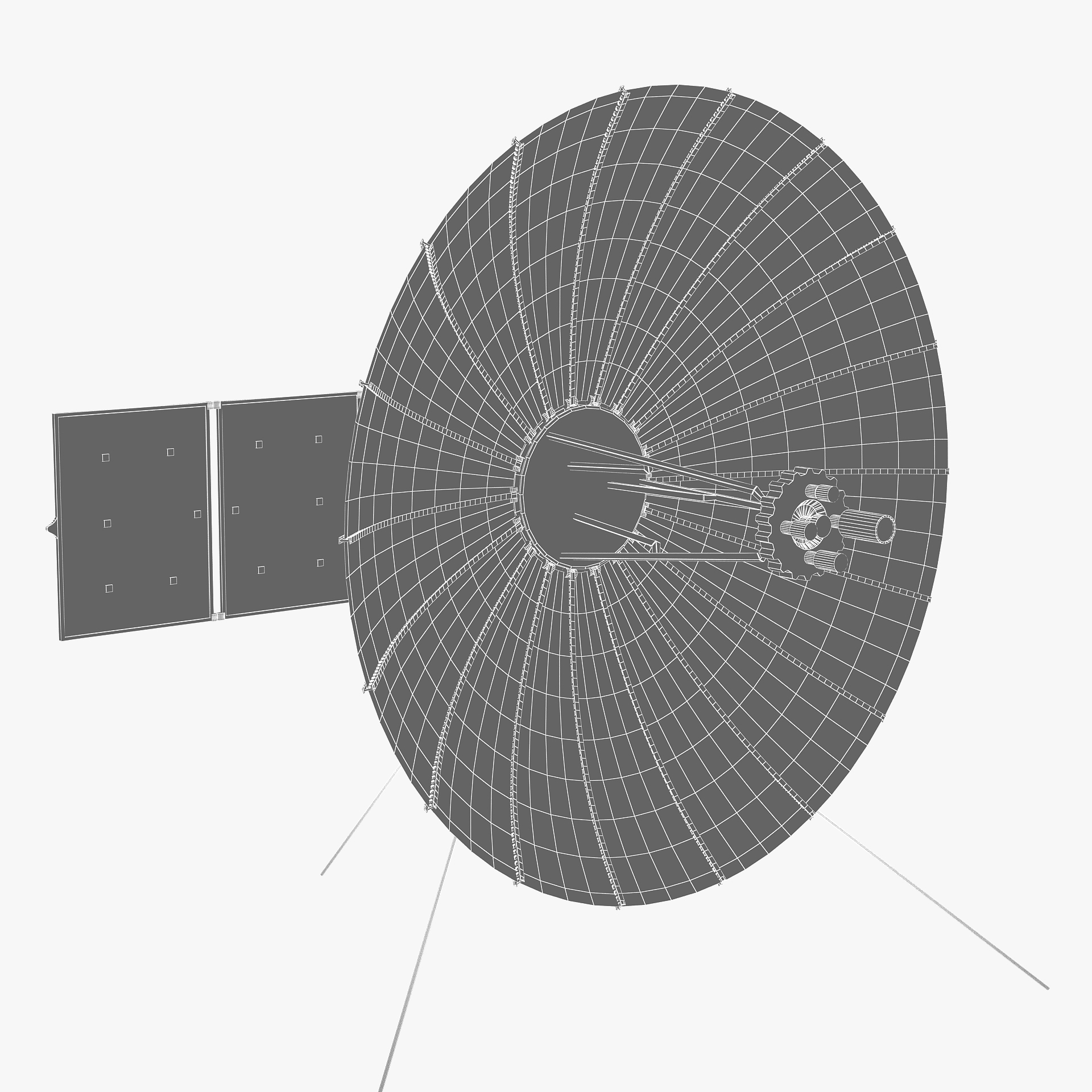 Queqiao relay communication model TurboSquid 1682507